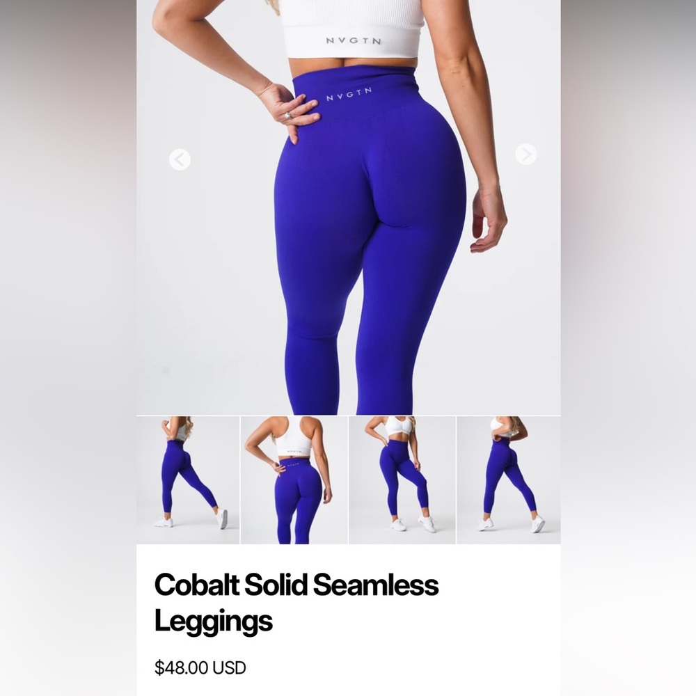 NVTG Yoga Cobalt  Leggings